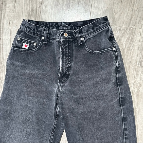 VINTAGE ROCKIES Black High Waist Relaxed Cowboy Western Tapered VTG Jeans 29 / 9 - Picture 2 of 12